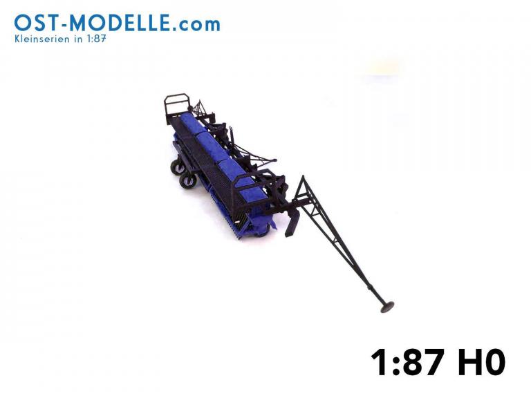 Koppelwagen T890 B01 3x Drillmaschine A202 schwarzolive blau Arbeitsstellung